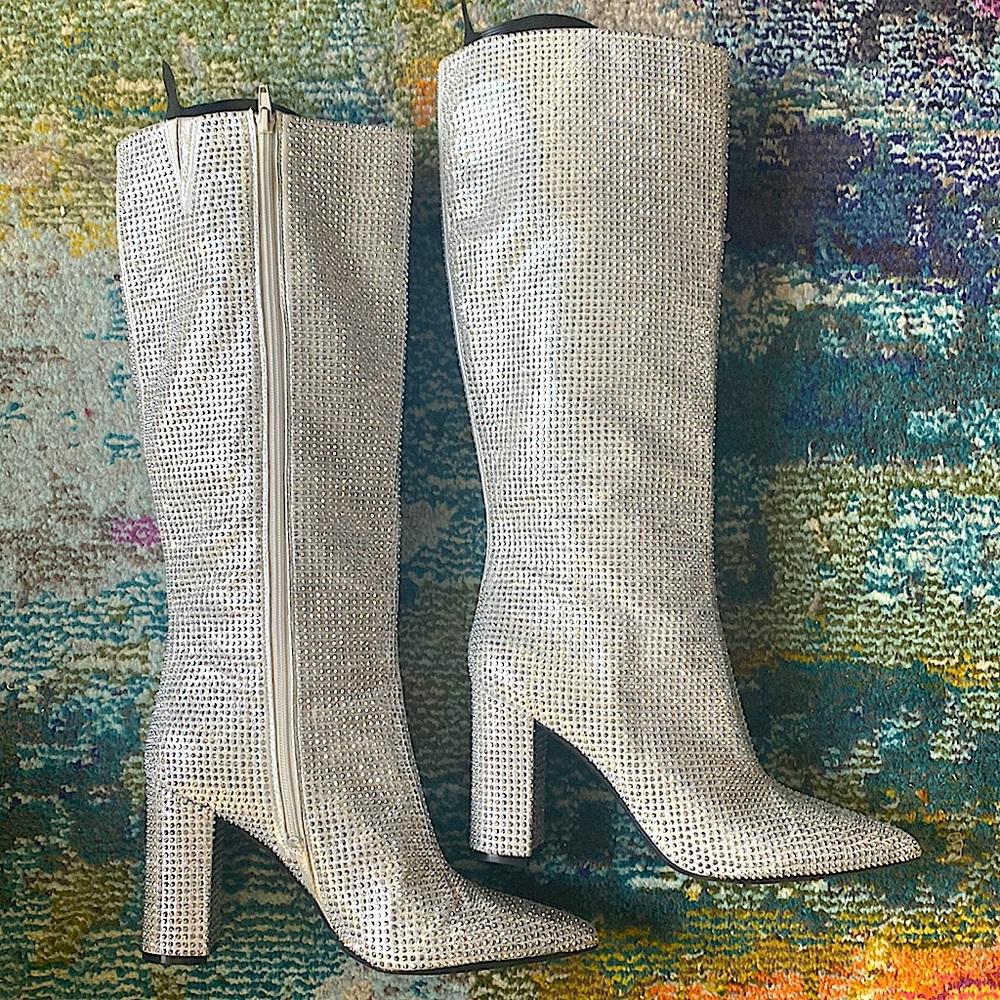 Mix No. 6 Sparkly Knee High Vev Boots